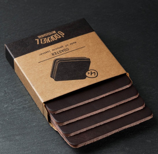 Leder Coaster Set O'Donnell Moonshine 1 Leder Coaster Set O'Donnell Moonshine 1